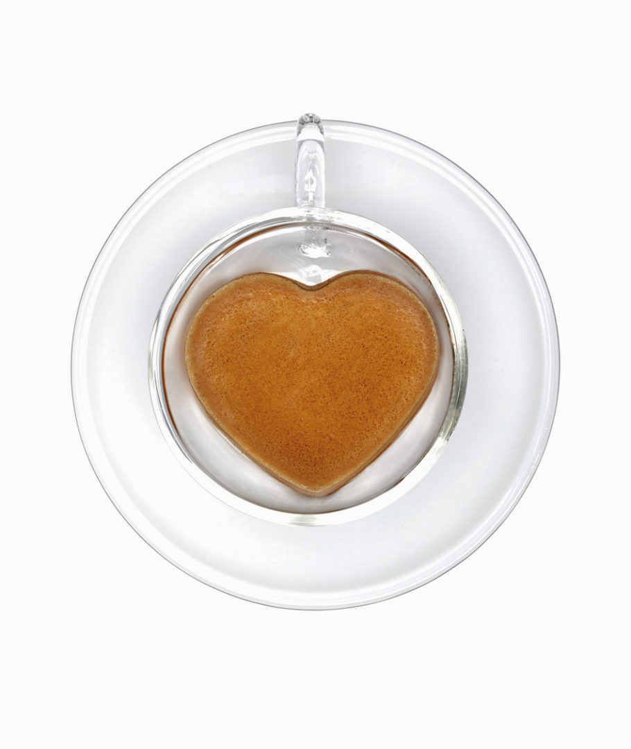 Set 2 tazze da caffè a forma di cuore - Cialde e Cialde