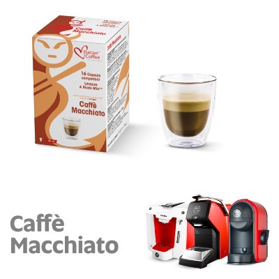 Caffè Macchiato Capsule Italian Coffee Compatibili Lavazza A Modo Mio