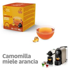 10 capsule camomilla miele e arancia compatibile Nespresso